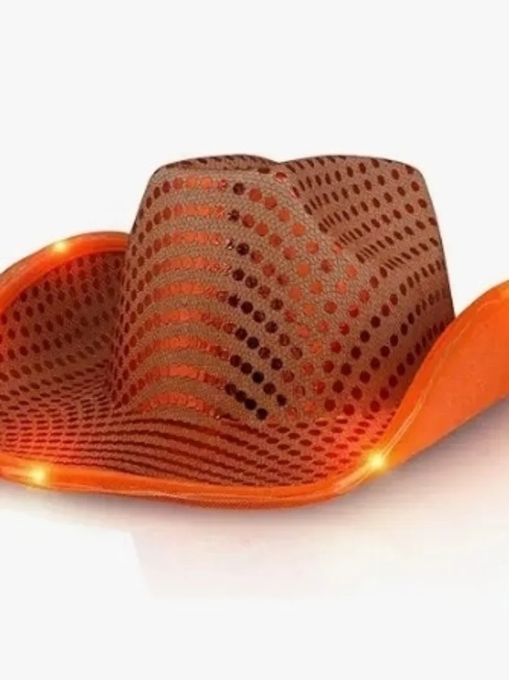 Womens Orange Tulle Tutu Skirt with Sparkle Cowboy Hat And Sunglasses!